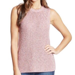 Ella Moss Knit Sweater Tank Top Size Small Multicolored Pink